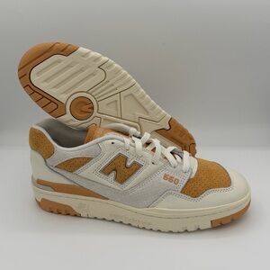 New Balance 550 Size 9 Men’s / 10.5 Women’s White - Dried Apricot
